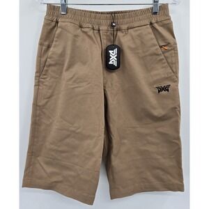 PXG Shorts Mens S Parsons Xtreme Golf Khaki Pull On Relaxed Performance Athletic